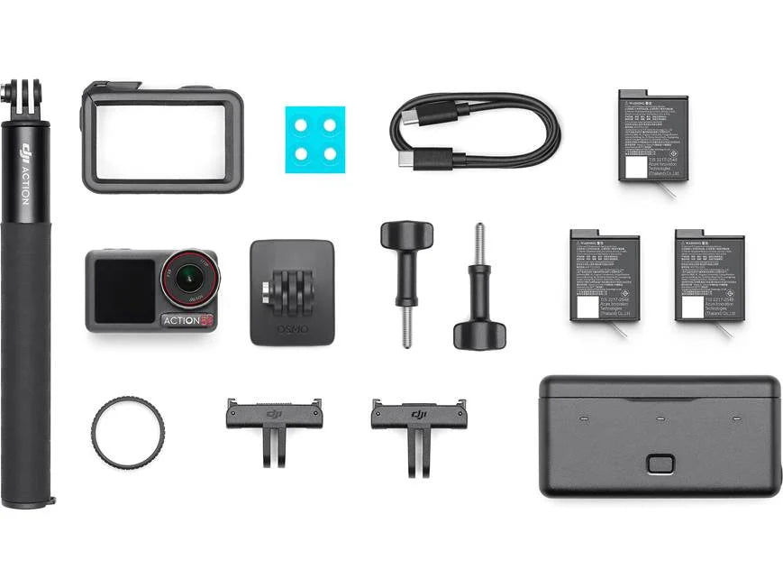 DJI Osmo Action 5 Pro – Next-Gen 4K Dual Screen Action Camera + Full Accessory Kit